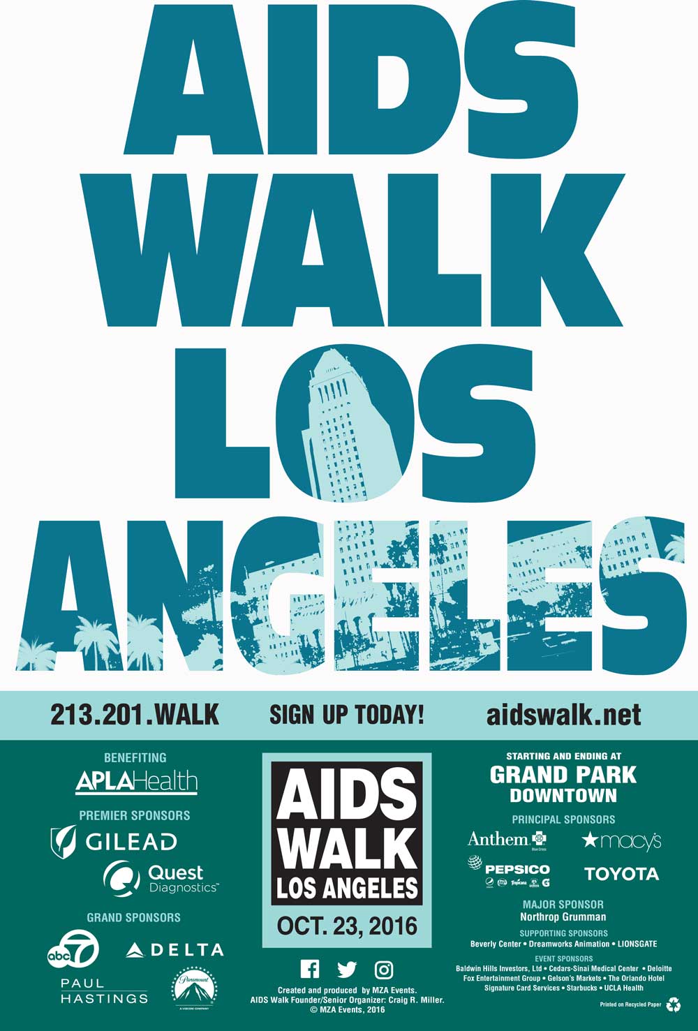 AIDS Walk Los Angeles with KLOS in Los Angeles at Grand Park