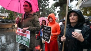 Los Angeles teachers union calls for ‘massive presence’ on day 2 of strike