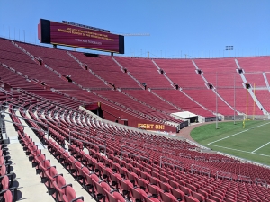 The Los Angeles Memorial Coliseum is showing off a 315-million dollar renovation.