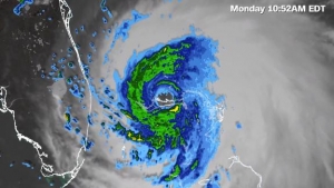 Radar shows how slow Dorian is moving