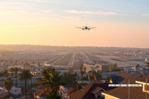 President Donald Trump is now in San Diego after a two-day stop in Los Angeles.