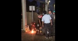 Mike Bonin Walks Away From Homeless Fire