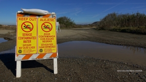 A waterway along the San Diego border with Mexico is closed because of sewage contamination.