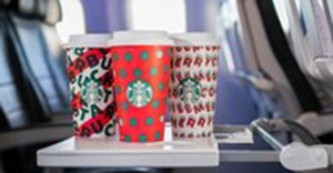 Alaska Airlines will give you priority boarding if you’re holding a Starbucks holiday cup