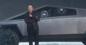 Elon Musk explains why the Cybertruck’s windows broke