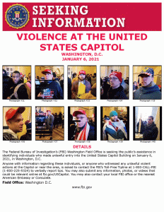 Charges in Capitol violence. Read the FBI press release, see the pictures