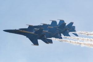 Fighter Jets Flying Over Southern California For Air Show